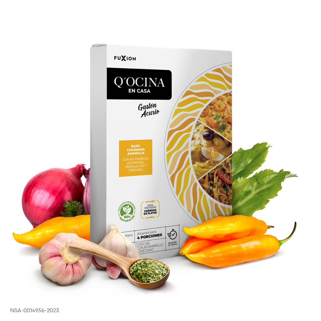 Q'Ocina en Casa Base Culinaria Amarilla Fuxion caja 50g