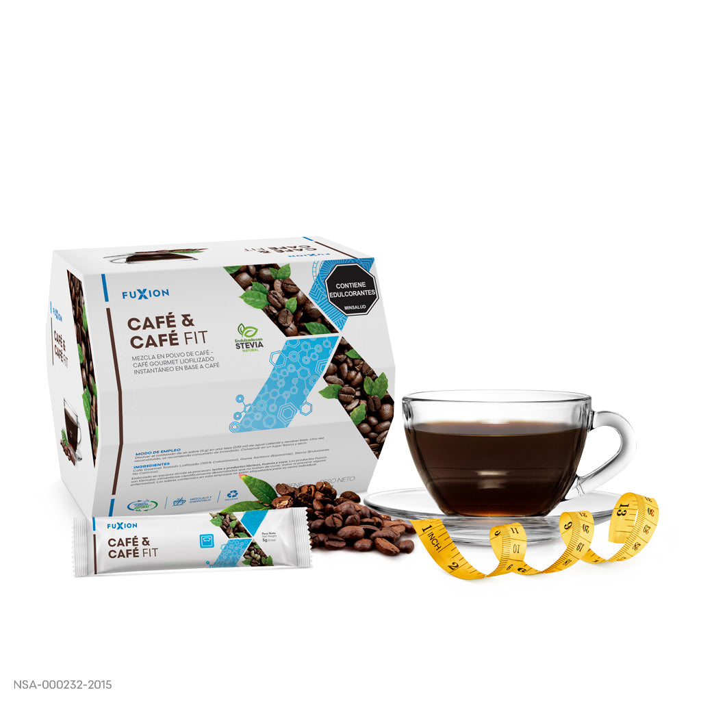 Café & Café Fit Fuxion - Caja 28 sobres café gourmet colombiano