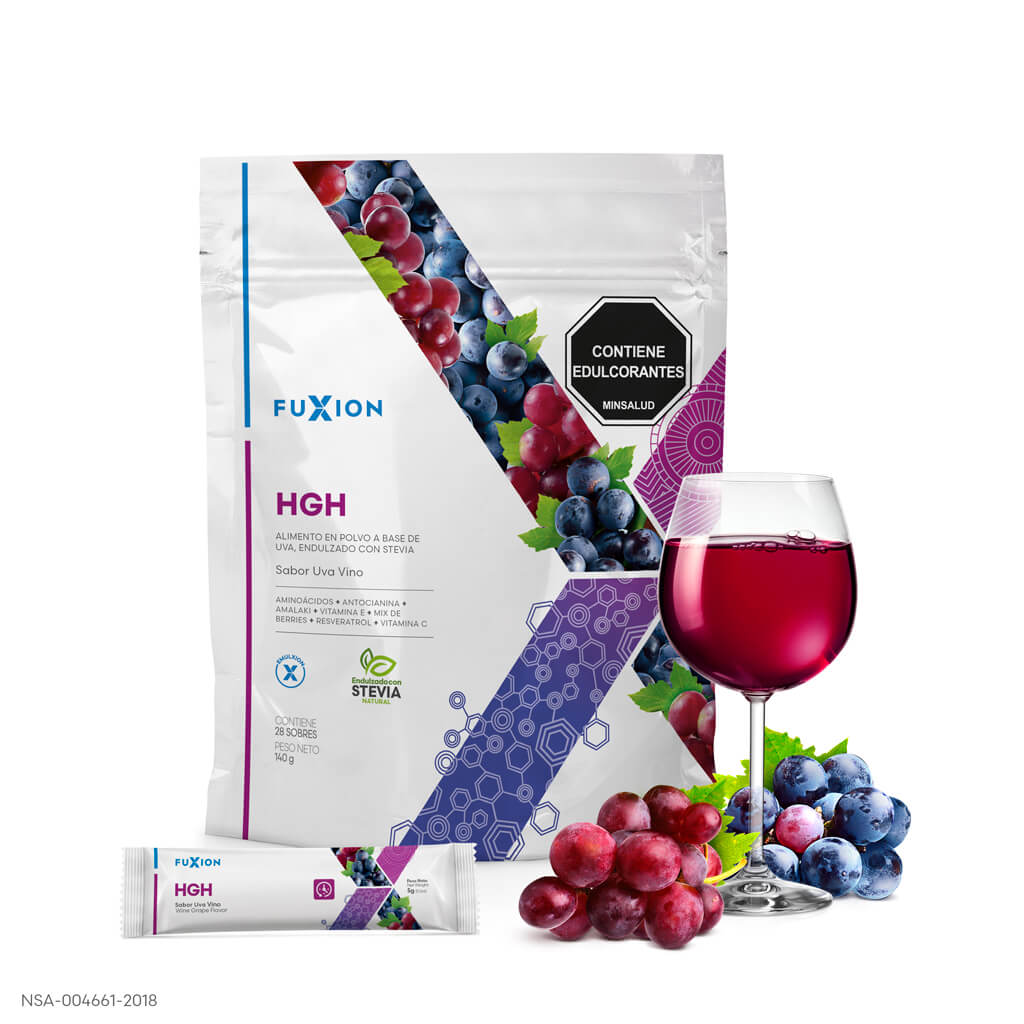 HGH Fuxion - Doypack 28 sobres sabor Uva Vino