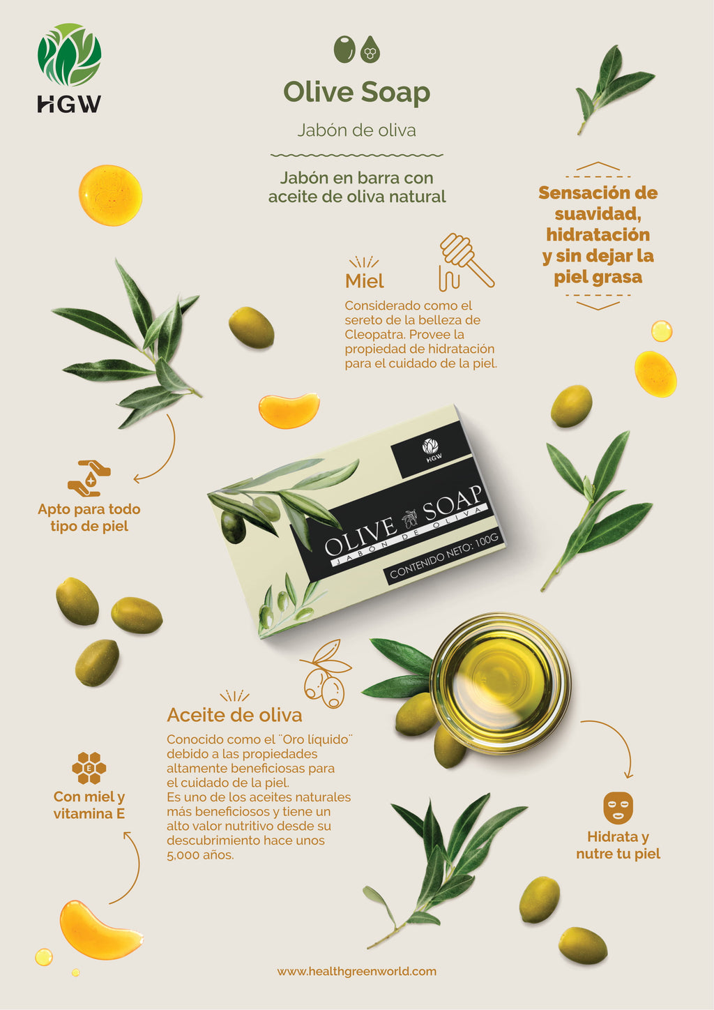 Olive Soap HGW - Jabón de Oliva
