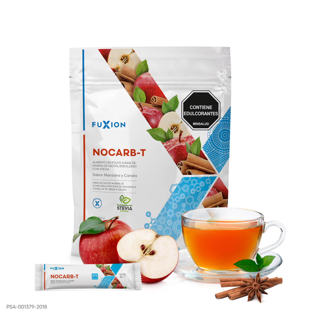 Nocarb-T Fuxion - Doypack 28 sobres sabor Manzana y Canela