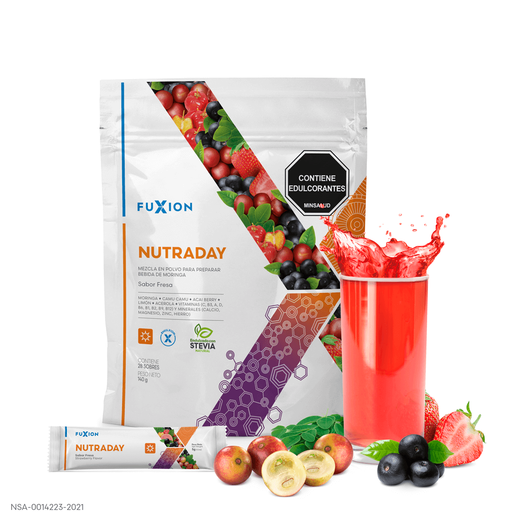Nutraday Fuxion - Doypack 28 sobres sabor Fresa
